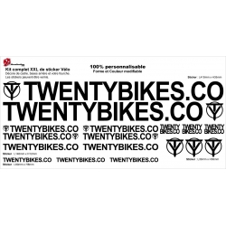 Sticker Kit cadre BMX Twenty Taille XXl