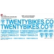 Sticker Kit cadre BMX Twenty Taille XXl