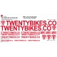 Sticker Kit cadre BMX Twenty Taille XXl