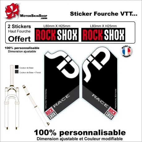 Sticker fourche Sid Rock Shox Race