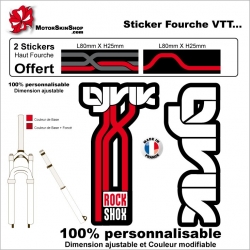 Sticker fourche Lyrik Rock Shox