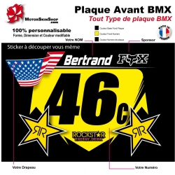 Sticker plaque BMX Dimension Universel