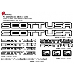 Sticker cadre Scott USA avec débord