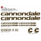 Sticker cadre vélo Kit Cannondale