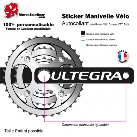 Sticker Manivelle Vélo Ultegra