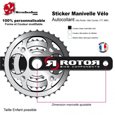 Sticker Manivelle Vélo Rotor