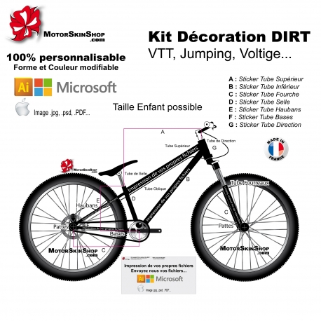 Impression de vos fichiers Sticker VTT Dirt