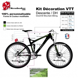 Mixed Cyclisme Vinyl Decals Autocollants Cadre de vélo Cycle Vélo Mtb Route Toolbox