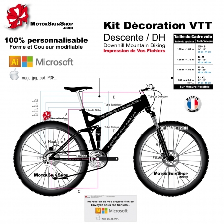 Impression de vos fichiers Sticker VTT Descente