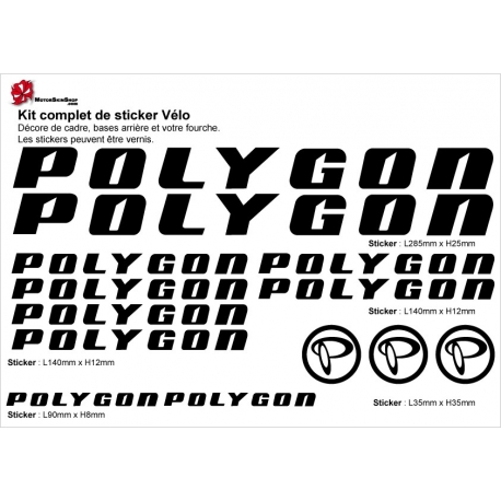 Sticker cadre Polygon