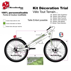 Sticker cadre Trial Vélo