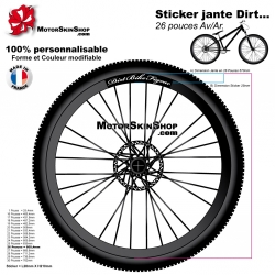 Sticker jante Dirt Bike Figeac VTT