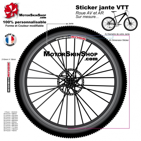 Sticker jante VTT RockSkox
