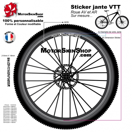 Sticker jante VTT Tribal