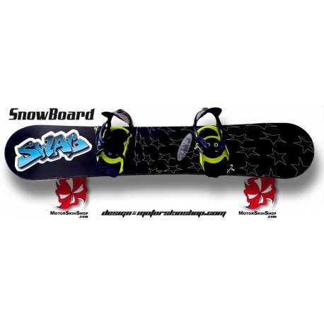 Sticker SnowBoard Swag Personnalisable
