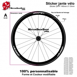 Sticker Zipp Jante Carbonne