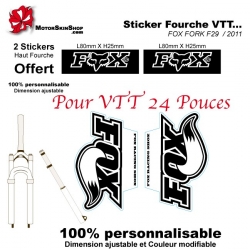 Sticker fourche pour 24 Pouces