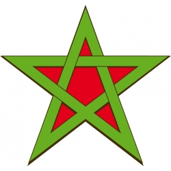 Etoile drapeau Marocaine