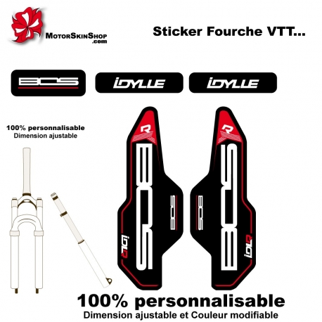 Sticker fourche vélo BOS Idylle