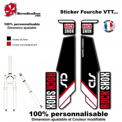 Sticker fourche Sid Rock Shox Forks Noir 2013