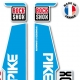 Sticker fourche Pike Rock Shox Bleu 2013