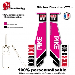 Sticker fourche Pike Rock Shox Rose 2013