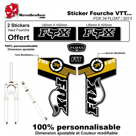 Sticker fourche FOX 34 FLOAT 2013