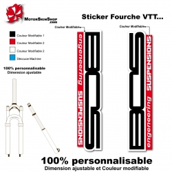 Sticker fourche vélo BOS Engeneering Suspension