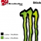 Sticker fourche vélo Monster Energy