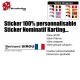 Sticker nominatif Pilote Karting personnalisable