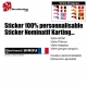 Sticker nominatif Pilote Karting personnalisable