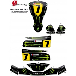 Kit déco Karting KG FP7 Monster Energy