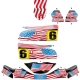 Kit déco Karting KG FP7 US Americain