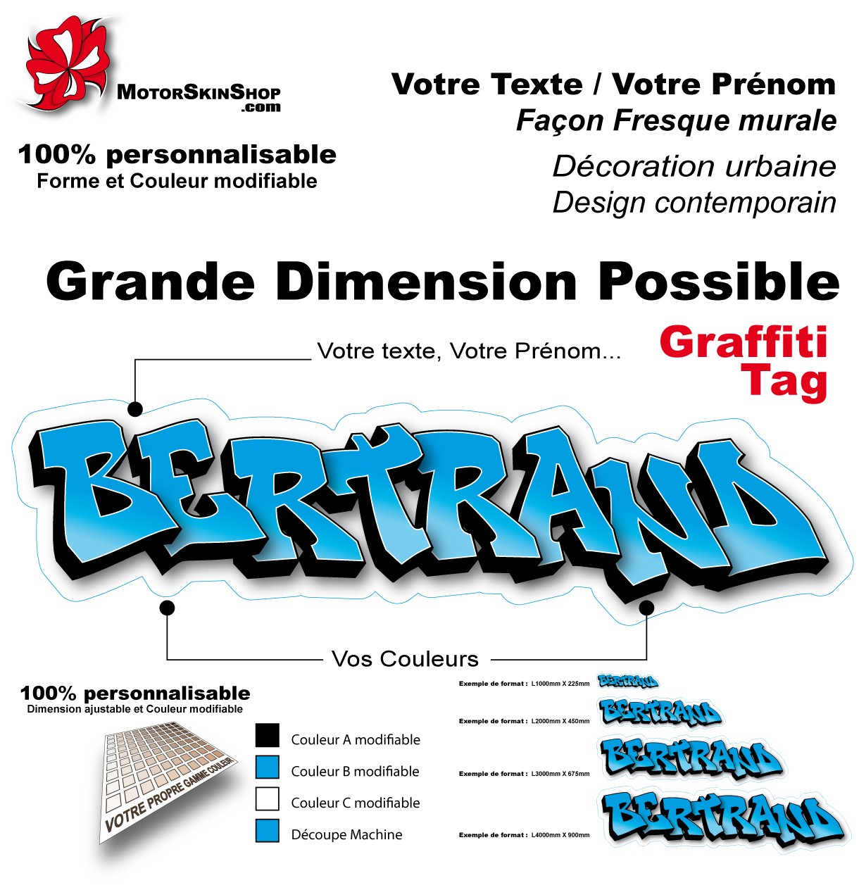 Sticker Prénom décoratif