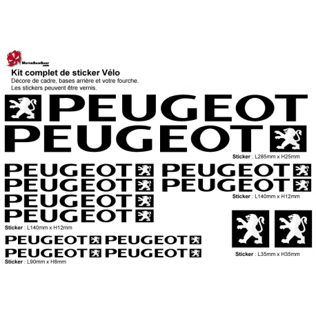 Sticker cadre Peugeot Vélo