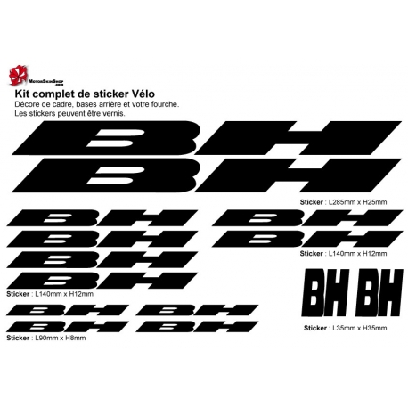 Sticker cadre BH Vélo