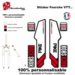 Sticker fourche Sid Rock Shox Forks Bleu 2013