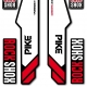 Sticker fourche Sid Rock Shox Forks Bleu 2013