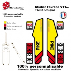 Sticker fourche Pike Rock Shox Couleur