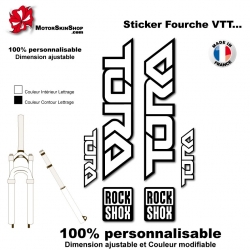 Sticker fourche Tora Rock Shox Couleur