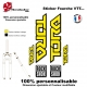 Sticker fourche Tora Rock Shox Couleur