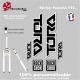 Sticker fourche Tora Rock Shox Couleur