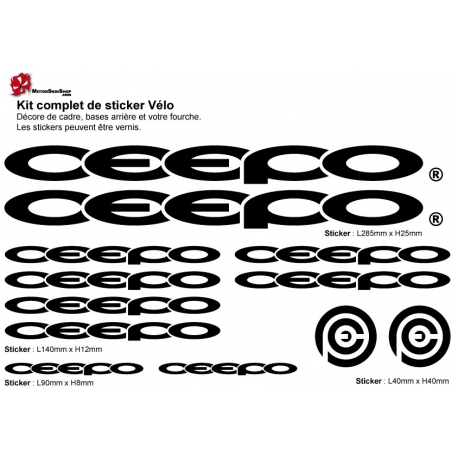 Sticker cadre vélo Ceepo