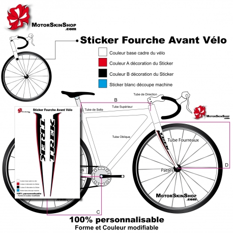 Sticker fourche Trek Couleur