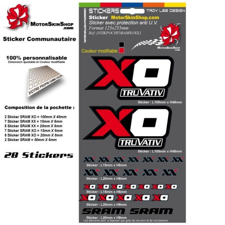 Planche Sticker Sram XO Sram XX