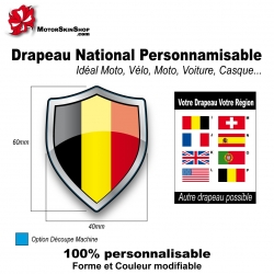 Sticker Drapeau national Belge