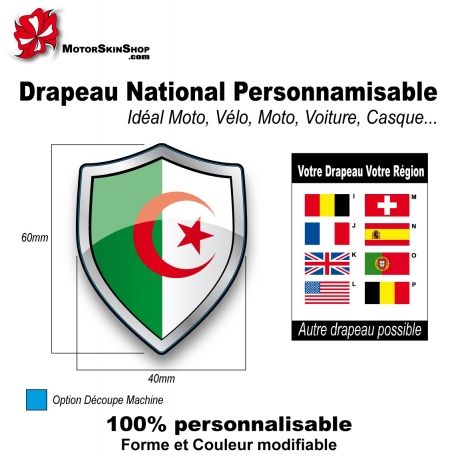 Sticker Drapeau national Algérie