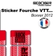 Sticker fourche Neon Boxxer Rouge 2012 Factory