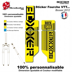 Sticker fourche Neon Boxxer Jaune 2012