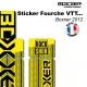 Sticker fourche Neon Boxxer Jaune 2012 Factory